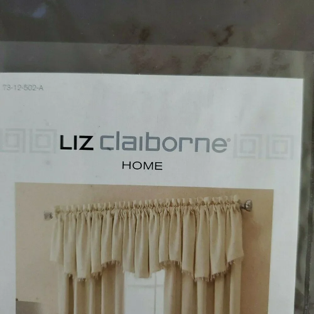 Liz Claiborne Kathryn Rounded Ascot Valance Brown